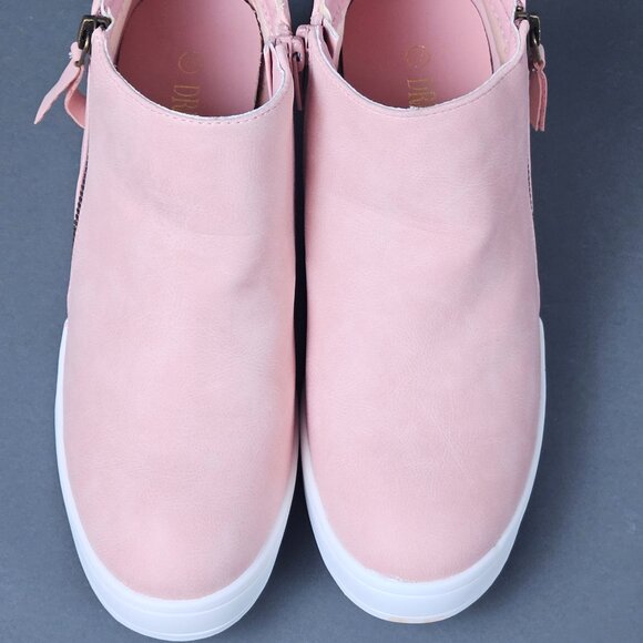 Dream Pairs Pink Blush Platform Wedge Sneaker Ankle Booties - Picture 13 of 14